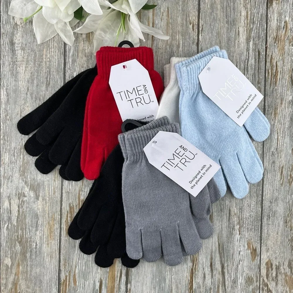 Women's Knit Gloves Winter 6-Pack